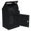 (Black) Parcel Post Drop Box Steel Lockable Wall Mount 4