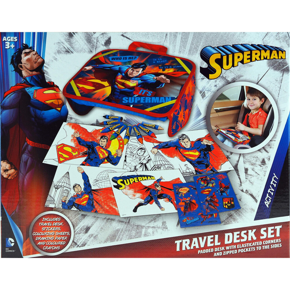 Comics Batman or Superman Travel Desk Set (Superman)