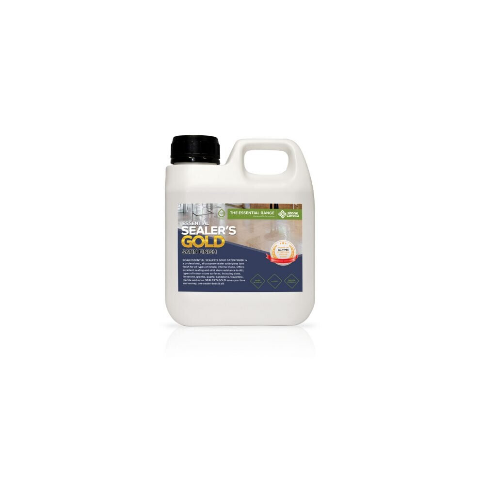 (1 Litre) Stain Resistant Wet Look Finish Stone Bathroom & Floor Tile Sealer