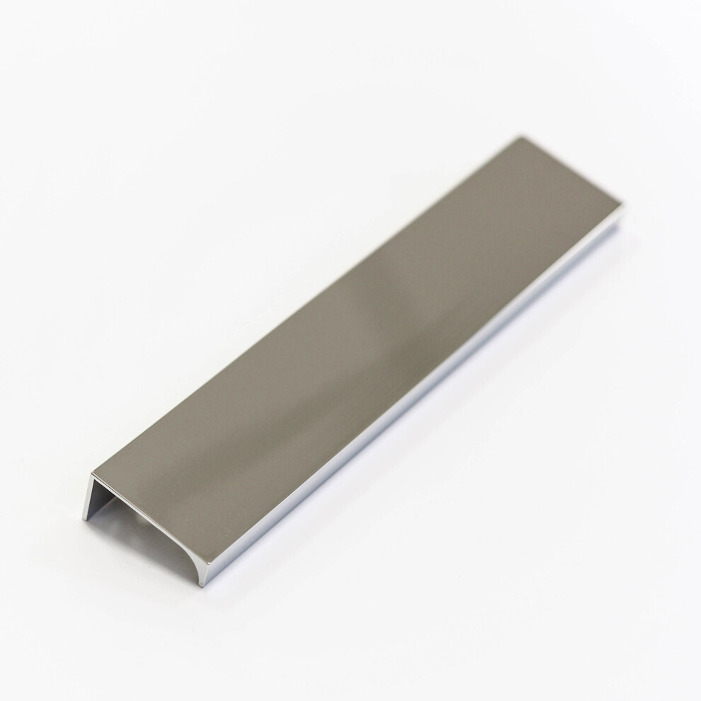 Polished Chrome Edge Mount Lip Pull Handle 160Mm Centres