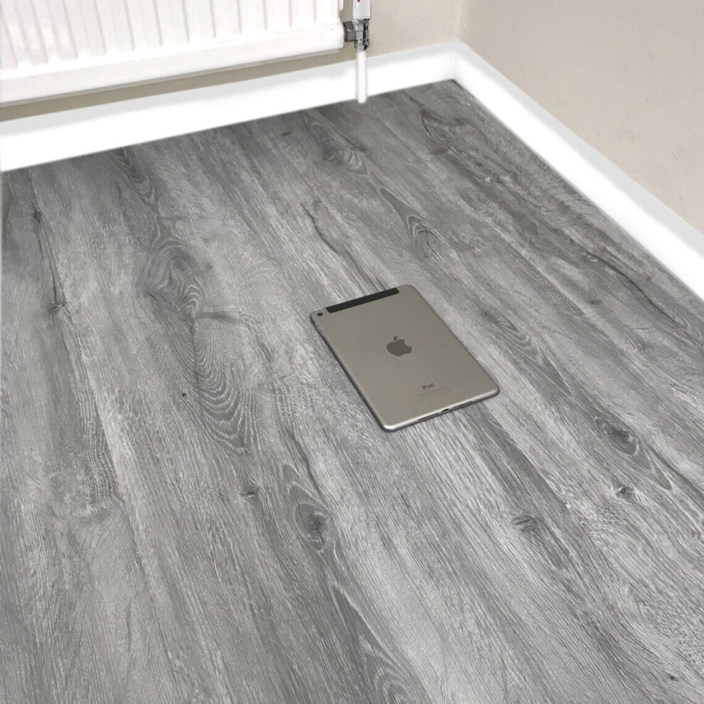 (Rhino Grey) High-Quality LVT Vinyl Click Plank Flooring 4.2mm