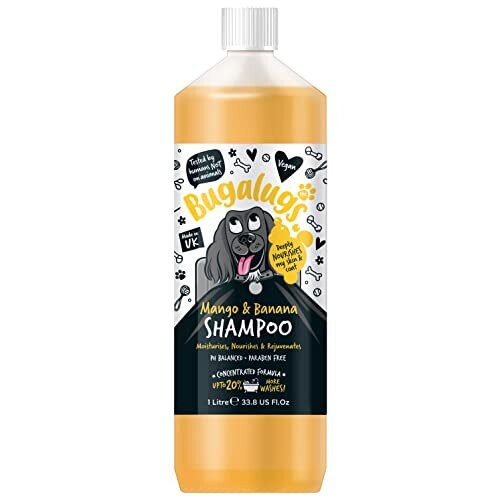 BUGALUGS Dog Shampoo Tropical Mango & Banana dog grooming shampoo