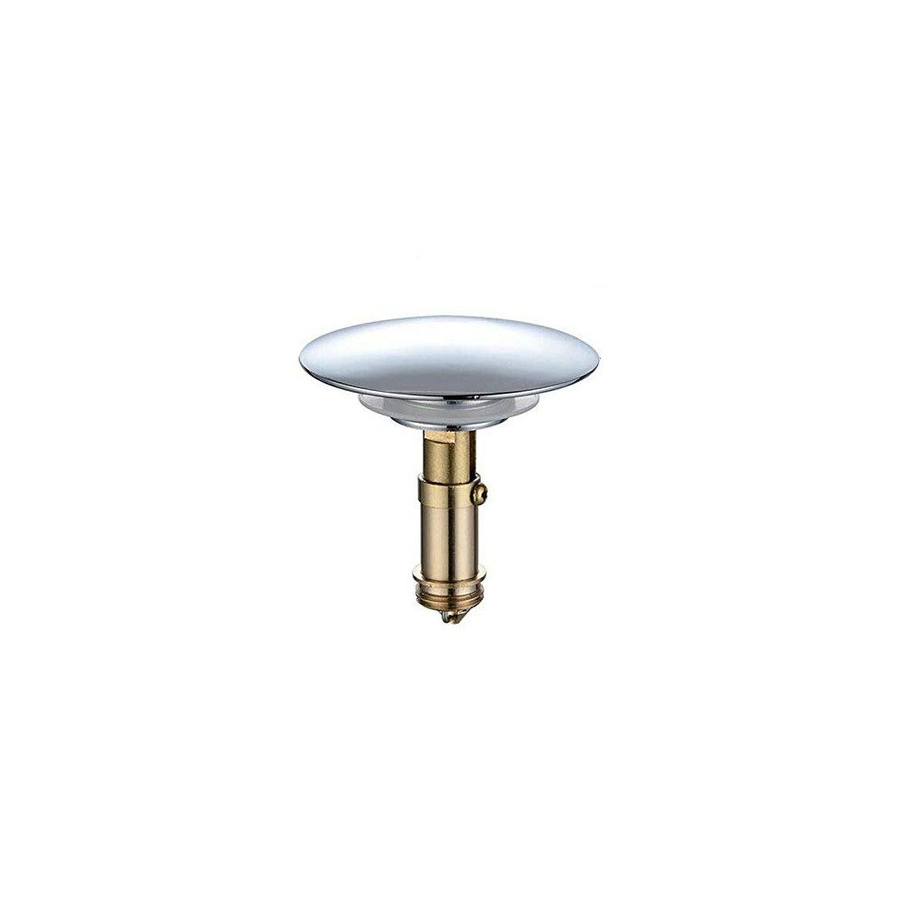 Chrome Basin Waste Pop Up Bathroom Sink Push Button Click Clack Plug Bolt 6036863743932