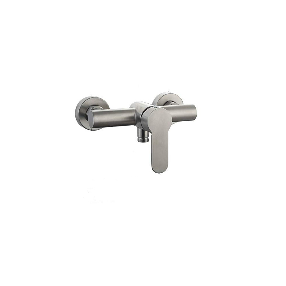 Wall Mounted Stainless Steel Shower Mixer Tap Bathroom Bathtub Single Lever Cold and Hot Water Faucet