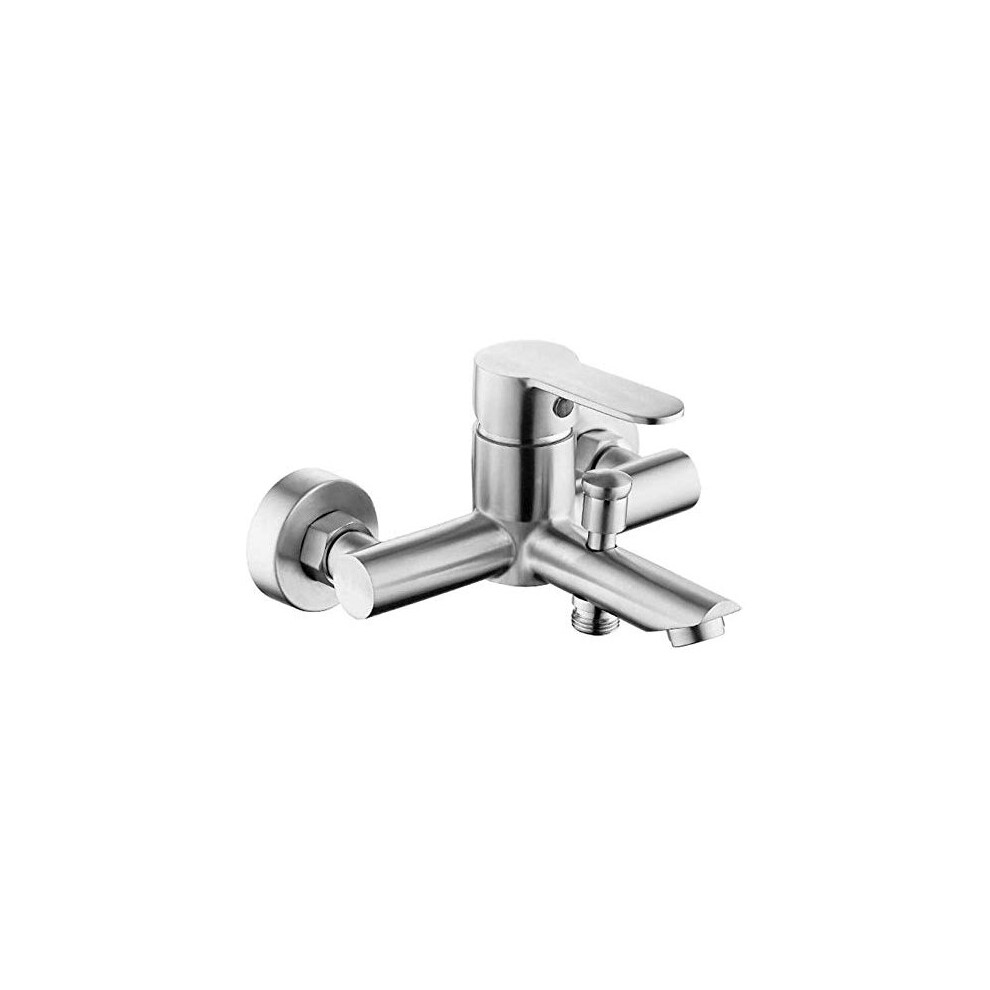 Yiffshunl Outside Taps Kit Garden Taps Outdoor Taps Modern Stainless Steel Bathroom Shower Mixer Faucet Single Lever Cold and Hot Water Taps