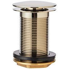 Bristan W BASIN05 G Round Clicker Basin Waste Unslotted G, Gold