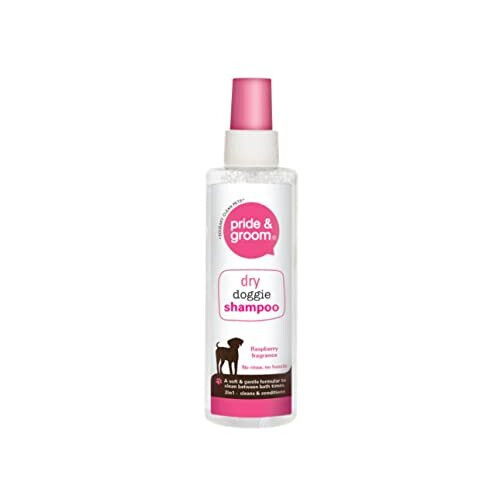 Pride & Groom Dry Doggie Shampoo Spray Raspberry 200ml