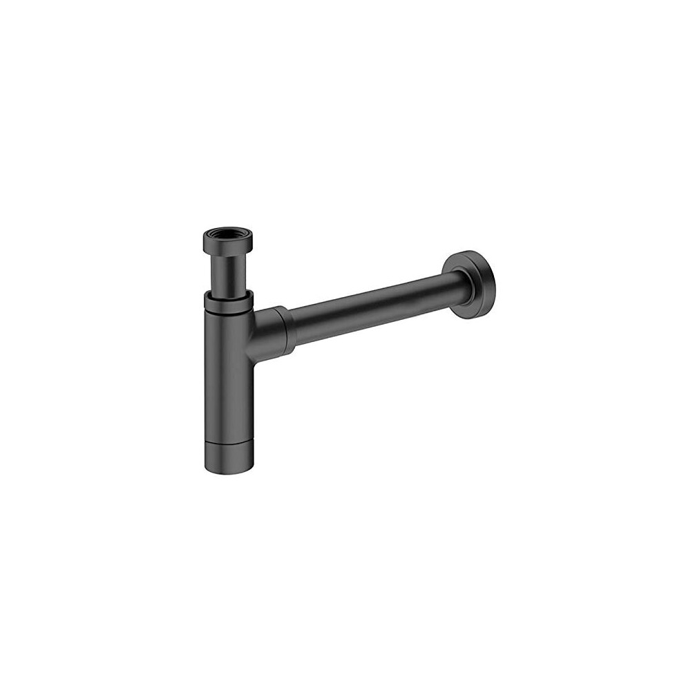 The Home Store Black Bottle Trap Waste Adjustable Bathroom Basin Sink Extension Pipe Tube 32Mm Universal Size 5060651450659