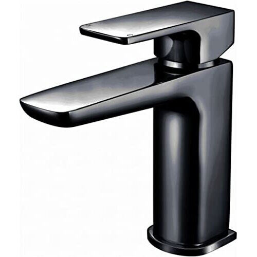Noir Mono Basin Mixer inc Waste | Matt Black Finish | Bathroom Sink Tap | Single Lever