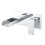 NES Home Ozone Square Waterfall Wall Mounted Basin Mixer Tap Chrome 3