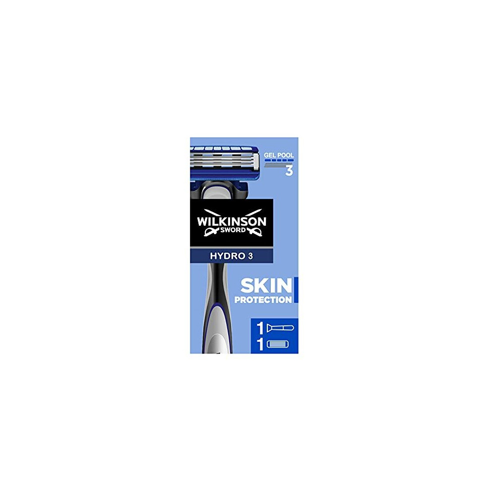 WILKINSON SWORD - Hydro 3 Skin Protection For Men | Regular | Razor Handle + 1 Blade Refill-image-OPC-PBC7NCN-NEW