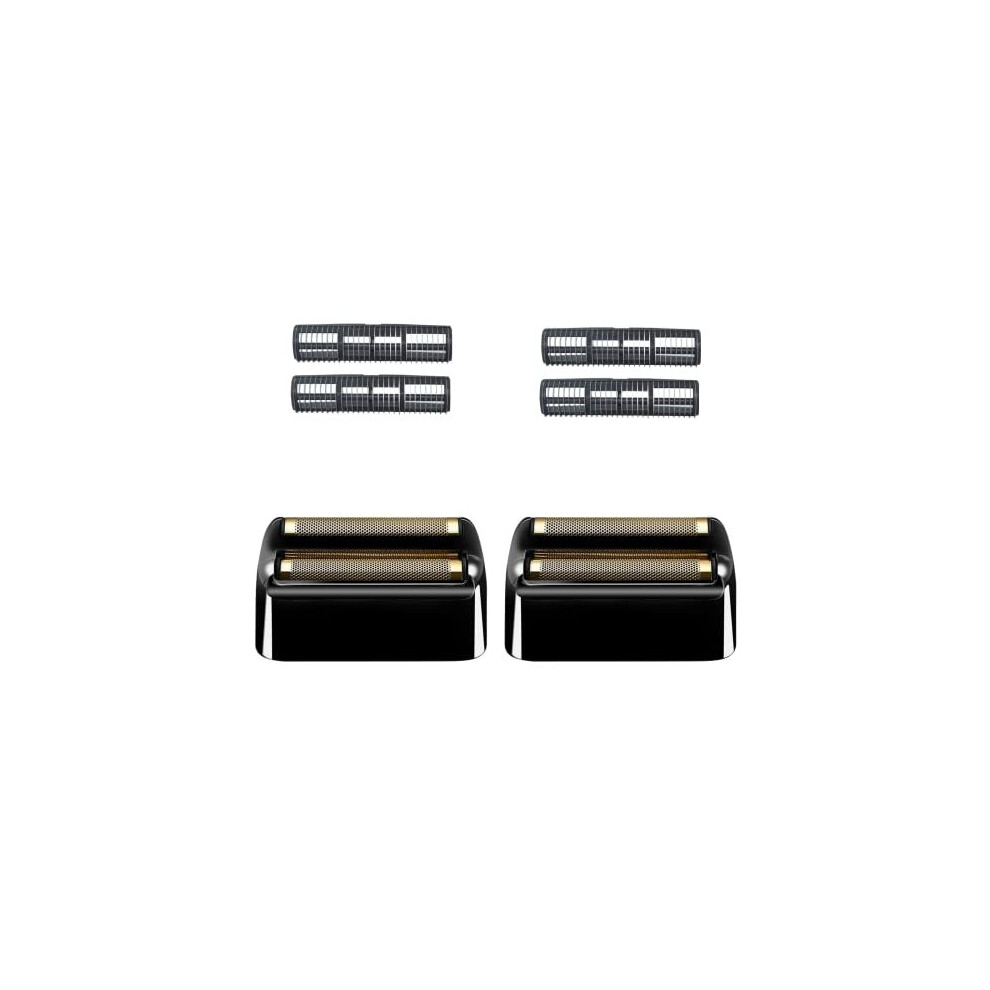 Cosyonall Black Replacement Foil And Cutters Compatible With Babylisspro Barberology Cordless Metal Double Foil Shaver Fxfs2 (Foilfx02) (Black/2Pc)