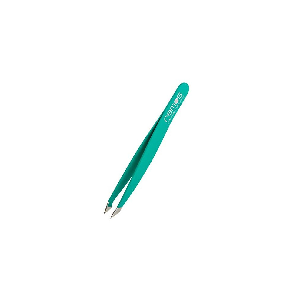 Remos Professional Body Care Green Remos Combination Tweezers Stainless Steel 9.5Cm - For Splinters & Hair