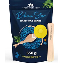 Tress Wellness perlas de cera dura para depilación - Para piel sensible - Bikini Star 12lb