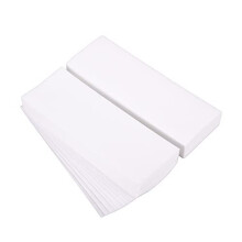HOYOEY 100 Sheets Paper Wax Strips Non-Woven Wax Strip Hair Removal Wax Strips for Arms Legs Face Underarm Hair Eyebrow