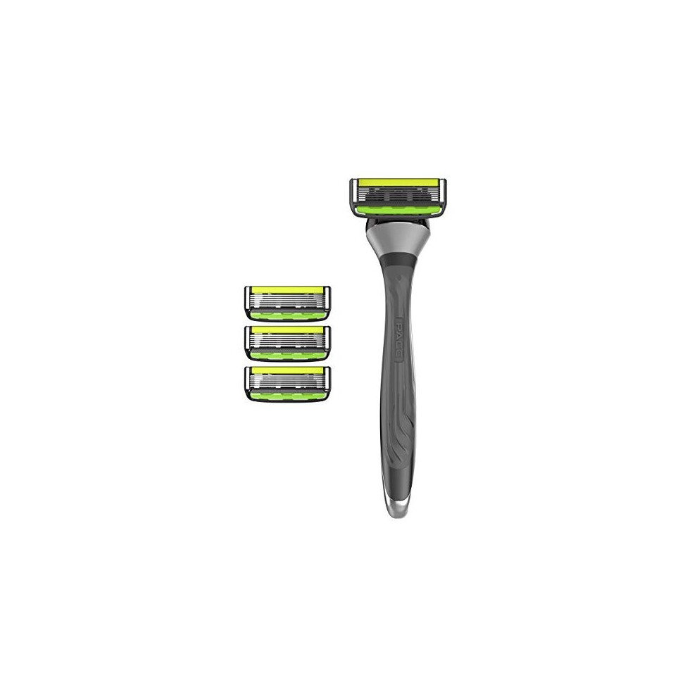 Dorco Pace 6 Pro_6 Blades System Razor (1 Handle + 4 Refills)