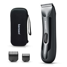 Body Hair Trimmer for Men, KENSEN Electric Groin Hair Trimmer Balls Shaver Rechargeable Body Groomer for Private Parts& Pubic Hair Razor, Waterproof