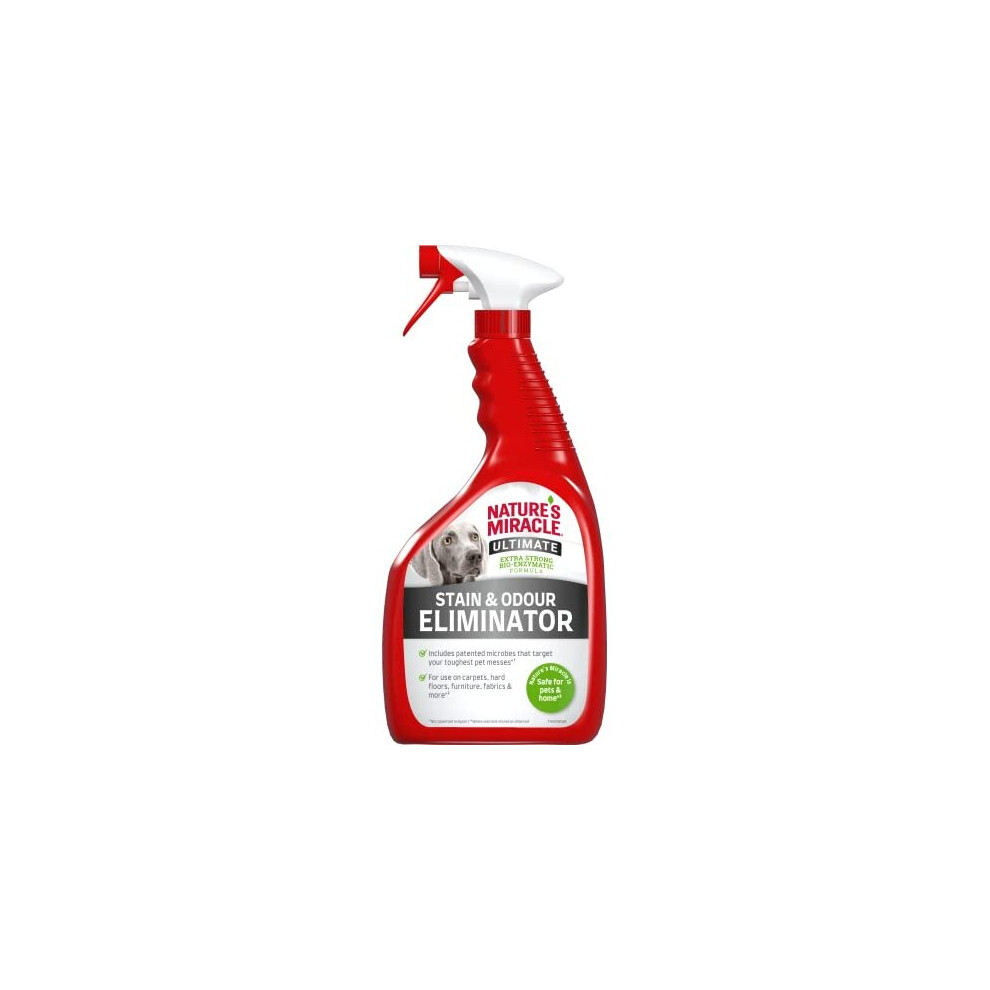 Nature's Miracle Ultimate Dog Stain & Odour Eliminator - Extra Strong Bio-Enzymatic mula 946ml, Red