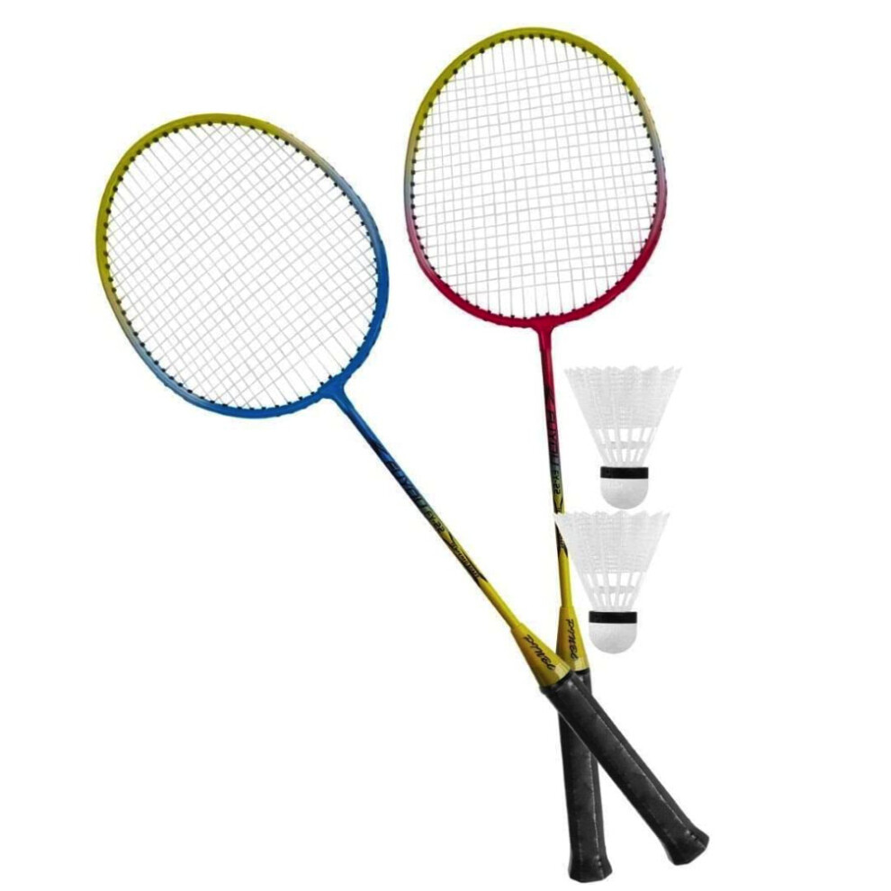 ADEPTNA 2 Player Badminton Racket Set With 2 Shuttlecocks & Carry Bag