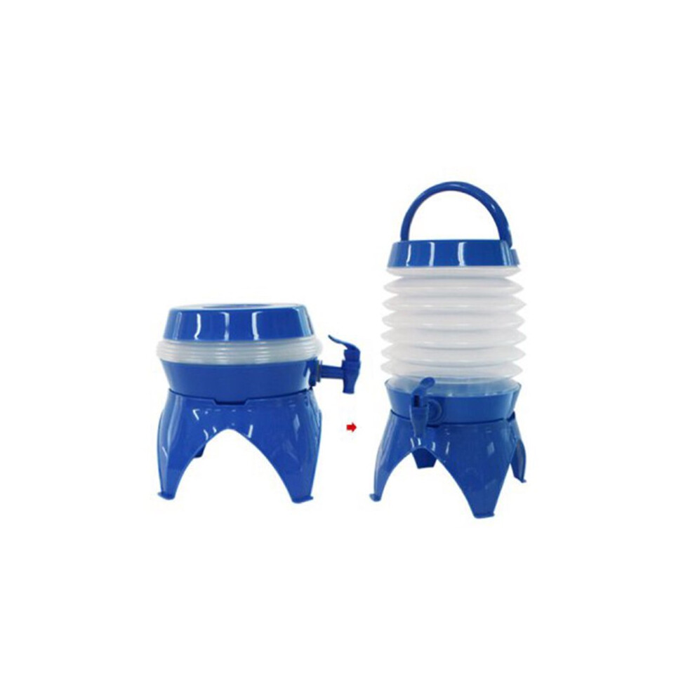 Yasmin 5.5L Collapsible Beverage Dispenser Water Jug with Stand Blue