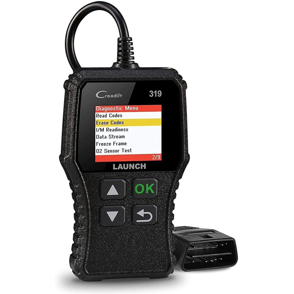 LAUNCH CR319 OBD2 Scanner Engine Fault Code Reader Car Diagnostic Scan Tool with Full OBD2 Functions DTC Lookup