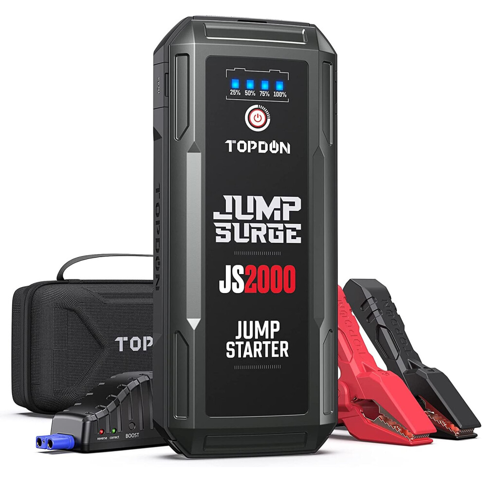 Car Jump Starter Topdon JS2000 12V 2000Amp Battery Booster Pack Charger 16000mAh