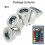 4x GU10 5W 16 λαμπτήρες LED που αλλάζουν χρώμα με λαμπτήρες LED με τηλεχειριστήριο 12