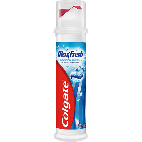 Colgate Colgate Max Fresh Cooling Crystals Fluoride Toothpaste Pump, 100 ml - Pack of 6 2
