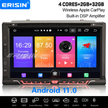 32GB Android 11 Universal 2 DIN Car Stereo Satnav For Nissan DAB+ CarPlay Bluetooth WiFi OBD2 DVR