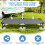 Casart 191cm Outdoor Fabric Sleeping Cot Portable Folding Camping Cot Bed 6