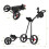 Casart 3 Lightweight Wheels Golf Push Cart Folding Trolley Golf Bag Holder 2