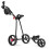 Casart 3 Lightweight Wheels Golf Push Cart Folding Trolley Golf Bag Holder 1