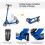Casart Height-Adjustable Folding Kick Scooter for Kids LED Light-Up Scooter 6