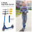 Casart Height-Adjustable Folding Kick Scooter for Kids LED Light-Up Scooter 7