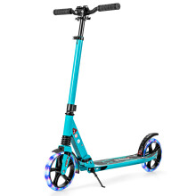 Height-Adjustable Folding Kick Scooter for Kids LED Light-Up Scooter