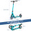 Casart Height-Adjustable Folding Kick Scooter for Kids LED Light-Up Scooter 3