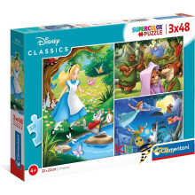 Clementoni Disney 25267,  Puzzles for Children and Adults - 3 x 48 Pcs