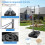 Casart Adjustable Portable Basketball Hoop Poolside Basketball Goal System 8