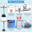 Casart Adjustable Portable Basketball Hoop Poolside Basketball Goal System 5