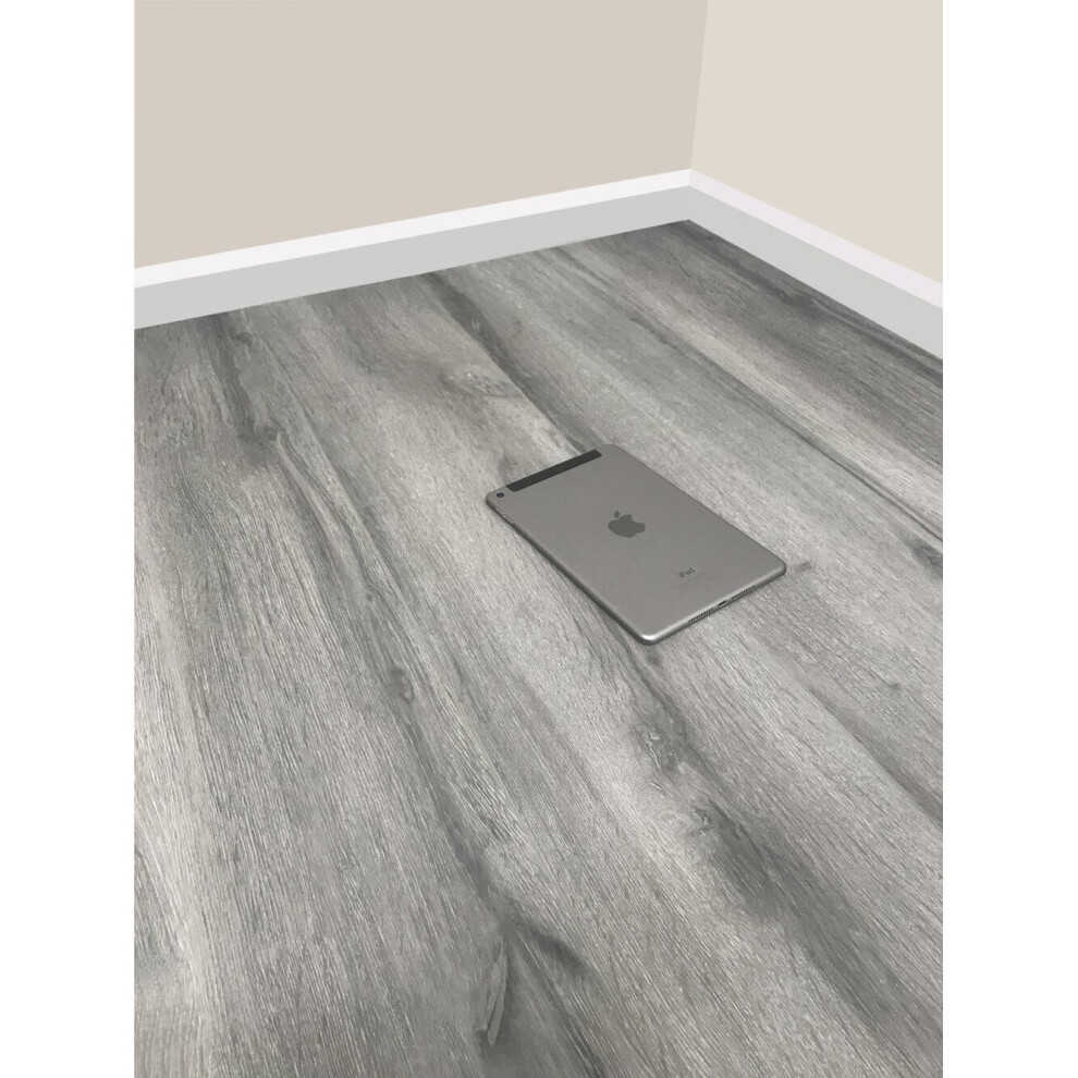 (Modern Grey) ROYALE 8mm Laminate Flooring - Technology To Help Prevent Stains & Impact - 1m2 Pack Size - Modern Flooring - Various Colours