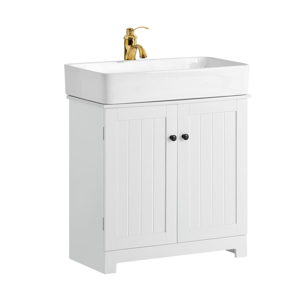 SoBuy® BZR18-W, Under Sink Bathroom Storage Cabinet with Doors