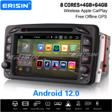 64GB 8-Core Android 12 Car Stereo Mercedes Benz C/G/CLK/A-Class W203 C209 Vito Viano CarPlay DAB+ Satnav