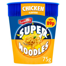 Batchelors Super Noodles Chicken Flavour 75g (Pack of 8)