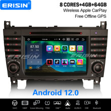 64GB 8-Core Android 12 Car Stereo Mercedes-BENZ C/CLC/G-Class W463 W203 CarPlay DAB+ Satnav WiFi CD