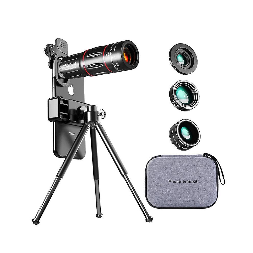 28x Hd Mobile Phone Camera Lens Telescope Zoom Macro Lens For Smartphone