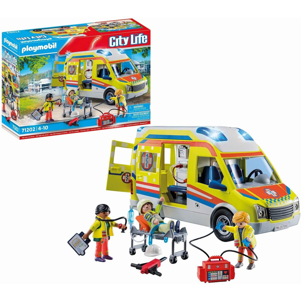 City Life Ambulance with Lights and Sound Playmobil 71202