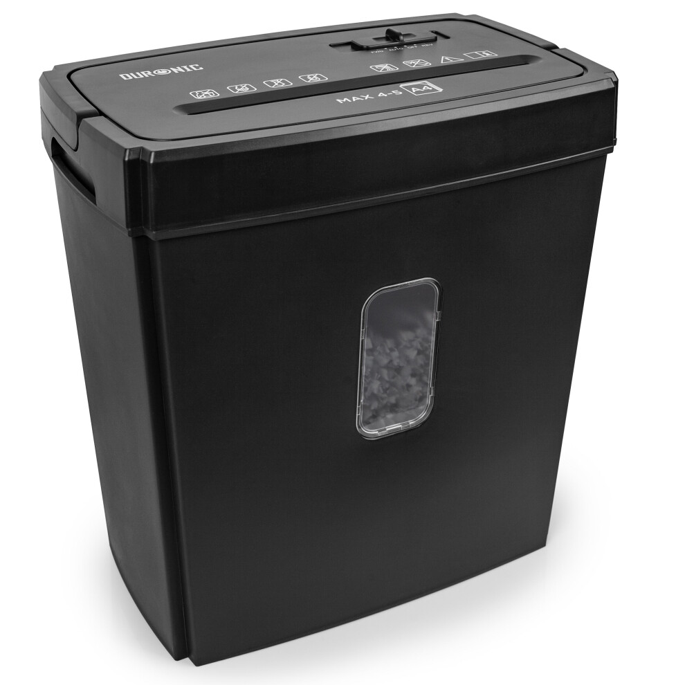 New Duronic Ps657 Electric Paper Shredder, 5X A4 Sheets At A Time, Cross Cut, 15L Bin, 170W Power,Thermal Overload Protection