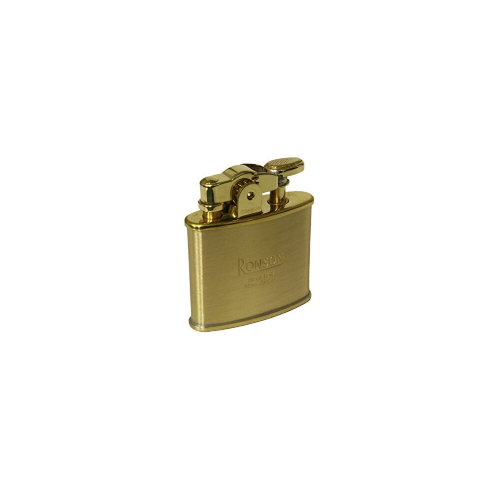 Ronson Gold Nostalgia Flint Action Petrol Lighter