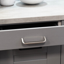 160mm Brushed Nickel Silver D Shape Kitchen Cabinet Handle