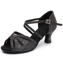 (Black, US9=UK6.5=EU40) Women's Latin Ballroom Tango Heeled Dance Shoes
